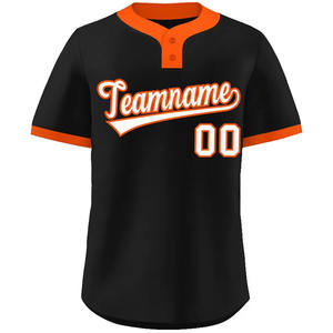 Maillot de baseball personnalisé brodé pour hommes, design à boutons intégraux, grande taille, respirant, pour équipe, vente en gros - Product Image 5