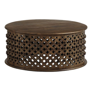 Mesas de Centro y Auxiliares de Lujo, Redondas, Hechas de Madera, de Alta Calidad, con un Aspecto Magnífico Inspirado en el Arte Rústico Vintage - Product Image 1