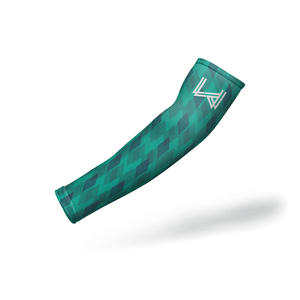 Manches de compression personnalisées imprimées pour le sport, anti-UV, anti-bactériennes, respirantes, en tissu polyester, pour la gym, le fitness, le cyclisme en extérieur - Product Image 6