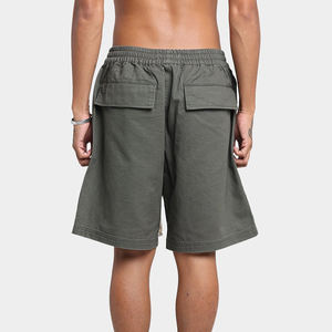 Men's Trendy Brand Summer <b>Work</b> Shorts 100% Polyester Woven Ice Silk Mid Waist Casual Pants Big Pocket <b>Cargo</b> Design Quick Dry - Product Image 3