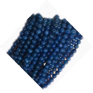 Perles rondes naturelles en <span class=keywords><strong>Apatite</strong></span>, de couleur bleue, pierres précieuses magnifiques, 1 pièce - Product Image 6