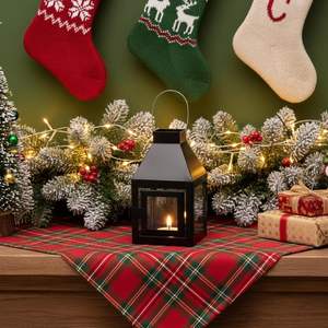 Lanterne en métal noir, porte-bougie suspendu, porte-candele, éclairage décoratif intérieur et extérieur, vente en gros, export. - Product Image 2