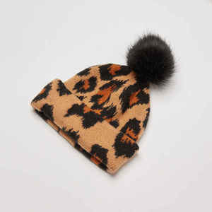 Bonnet pompon en tricot jacquard avec revers, 100% acrylique, unisexe, ajustable, imprimé en sérigraphie - Product Image 2