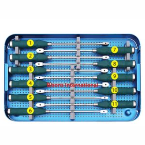 ชุดเครื่องมือผ่าตัดกระดูกสันหลังส่วนเอว PLIF PEEK Cage ของ BISONS คุณภาพสูง ทำจากเหล็กกล้าไร้สนิม ใช้งานด้วยมือ - Product Image 4