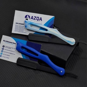 Wholesale Stainless Steel Straight Folding Razor with Plastic Handle Barber Shaving Tool for Salon and Home Use - Product Image 1