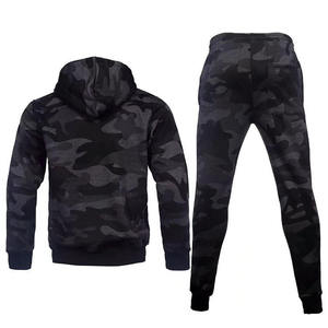 Conjunto Deportivo de Invierno para Hombre, Diseño Moderno y Ajustado, Personalizado, Camuflaje, 2 Piezas, Sudadera con Capucha y Pantalones Deportivos - Product Image 2