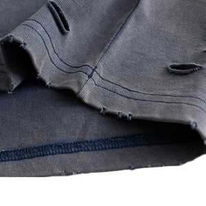 T-shirts pour hommes en coton 100% écologique, imprimés en sérigraphie personnalisée, style hip-hop, grandes tailles, effet délavé et usé. - Product Image 6