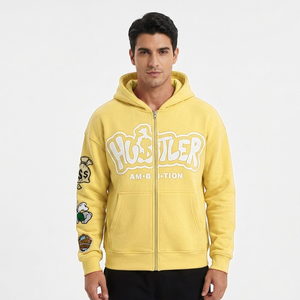 2026 Collection Solid Color Winter Stonewashed Unisex Hoodies with Custom Logo 100% Cotton Low Price - Product Image 3