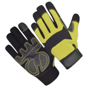 Gants de travail en cuir synthétique Amara, gants de sécurité pour la construction, gants de sécurité renforcés résistants à l'abrasion et à la chaleur - Product Image 3