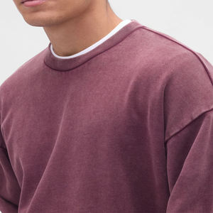 Sudadera Corta de Algodón 100% para Hombre, Estilo Casual y Holgado, Venta al por Mayor para Fabricantes, OEM - Product Image 2