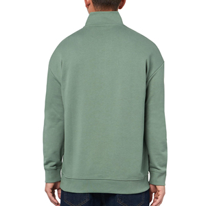 Sweat-shirt demi-zip pour homme, élégant, confortable, en mélange de coton, texture douce, pour un usage décontracté - Product Image 5