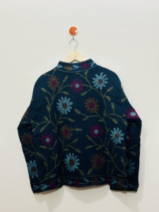 Hand Embroidered Floral <b>Velvet</b> Breathable Eco-Friendly High Quality Customizable Jacket Boho Style O-Neck Collar Full <b>Women</b> - Product Image 3