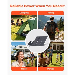 Caricatore Solare Portatile Pieghevole da 60W, Pannello Monocristallino Tipo N 16BB con Efficienza del 24%, Leggero per Uscita MC4 - Product Image 6