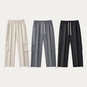 Hot Sale Men's Polyester Casual Cargo <b>Trousers</b> Workwear Customized Logo Colored <b>Waterproof</b> Breathable Quick Dry Latest Designs - Product Image 1