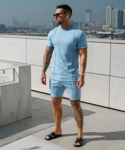 เสื้อยืดผู้ชายสไตล์วินเทจรักษ์โลกสำหรับฤดูร้อน  ไม่มีโลโก้  รับสกรีนลายตามสั่ง  ผ้าโพลีเอสเตอร์/คอตตอน  ขายส่งเสื้อยืดแบบเรียบ - Product Image 1