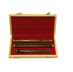 Flauta Irlandesa Profesional de Palisandro Natural, 16 Orificios, Ajustable, con Caja Rígida de Latón Metálico, Juego de 3 Piezas - Product Image 3