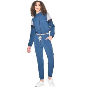 <b>Women</b> Winter 2 Piece Jogger Tracksuit Set Hooded <b>Long</b> Sleeve <b>Top</b> Matching Sweatpants Solid Fleece Casual Fitness Gym Running - Product Image 1
