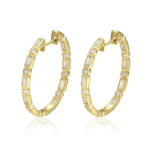 Ensemble complet personnalisé en or massif 10K/14K/18K avec diamants de laboratoire CVD IGI/HPHT taille brillant : collier, bracelet, boucles d'oreilles et bague - Product Image 5