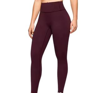 Taille haute femmes doux léger respirant écologique Gym Yoga pantalon personnalisé élastique mi-taille Fitness Leggings séchage rapide - Product Image 2