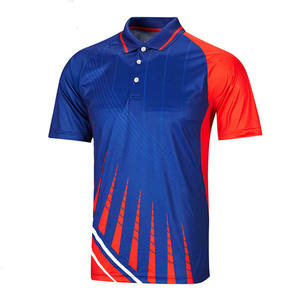 เสื้อโปโลผู้ชายผ้าฝ้ายปิเก้ 100% แห้งเร็วแบบกำหนดเอง พิมพ์ลายด้วยเทคนิคไลท์ไดย์ซับลิเมชั่น สำหรับกีฬาแบดมินตัน กอล์ฟ-220 - Product Image 1