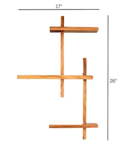 Estante Flotante de Pared de Madera con Múltiples Compartimentos para Decoración del Hogar y Almacenamiento - Product Image 5