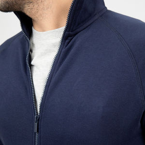 Conjunto Deportivo de 2 Piezas Personalizado Estilo Urbano Otoñal, 100% Algodón Terry, Estampado, Corte Ajustado, con Cierre, para Hombre - Product Image 5