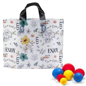 Sac à provisions en plastique à boucle souple personnalisé durable résistant à la déchirure élégant design attrayant vente en gros directe d'usine du Vietnam - Product Image 4