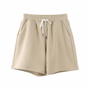 Shorts de course décontractés pour hommes 100 % coton molletonné, écologiques, respirants, séchage rapide, anti-plis, brodés, élastiques - Product Image 4