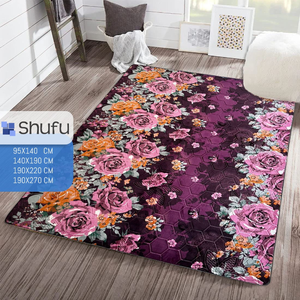 Shufu moderno ecológico hecho a máquina alfombra enrollable cómodo minimalista diseño antialérgico patrón abstracto poliéster - Product Image 4