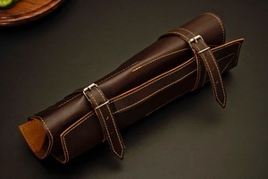 Ensemble de 7 couteaux de cuisine faits à la main en acier Damas à 67 couches, durables, avec manches en bois, lames droites et tranchantes, ambidextres - Product Image 6