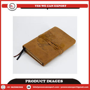 2026 Vintage Celtic Tree Of Life Embossed Genuine Leather <b>Journal</b> Hardcover Sketchbook Cotton Antique Deckle Edge Paper Notebook - Product Image 2