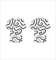 T-shirt personnalisé pour homme, impression intégrale, vente en gros, motif vache noir et blanc, tee-shirt graphique, impression numérique de haute qualité, respirant, streetwear