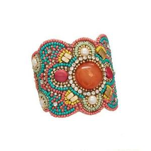 Ensemble de bracelets perlés faits à la main pour femmes, perles de verre colorées, bracelet bohème empilable, bijoux de mode ethniques, bracelets ethniques faits à la main - Product Image 4