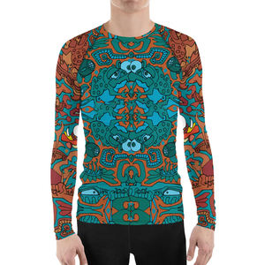 เสื้อแรชการ์ดแขนยาวสำหรับผู้ชาย แห้งเร็ว ระบายอากาศได้ดี น้ำหนักเบา เหมาะสำหรับกีฬาทางน้ำ พร้อมโลโก้ที่ปรับแต่งได้ คุณภาพสูง - Product Image 1