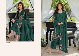 Tela de algodón puro para traje pakistaní Mal Duppata con bordados, colección de trajes. - Product Image 3