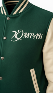 Sustainable Winter Varsity <b>Jacket</b> Hooded Eco-Friendly Polyester/Cotton Wholesale Clothing Front Logo - Product Image 4