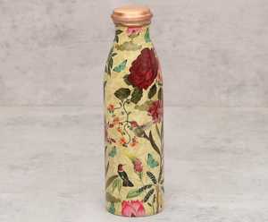 Multicolour Classic Style Copper Water <b>Bottle</b> Printed Design Advanced Leak Proof Protection Customizable Size for Office Home - Product Image 5