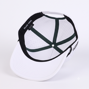 Gorra de Béisbol Personalizada con Logotipo Bordado en 3D, Perforada con Láser, con Cierre a Presión, Blanca, Impermeable, para Golf y Actividades al Aire Libre, OEM - Product Image 6