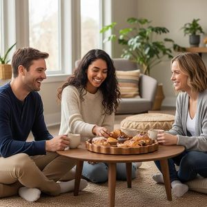 Rectangle Mango Wood High Quality Handmade Serving <b>Tray</b> Decorative Platter for Living Room <b>Tea</b> Coffee Breakfast Dining Table - Product Image 4