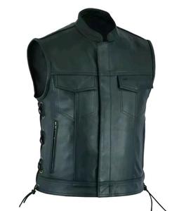 Gilet en cuir imperméable pour homme, haute qualité, rembourrage 100% en laine, nouveau design, prix raisonnable, vêtements d'hiver - Product Image 1