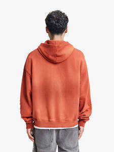 Sudadera con Capucha y Cremallera de Diseño Vintage, Estilo Desgastado, Fabricada en Pakistán, Diseño Personalizado de Última Moda, Comodidad Diaria para Otoño - Product Image 3