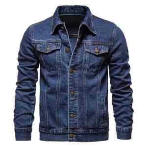 Chaqueta vaquera informal de estilo moderno para hombre, con efecto desgastado, estilo deportivo, tipo camionero. - Product Image 6