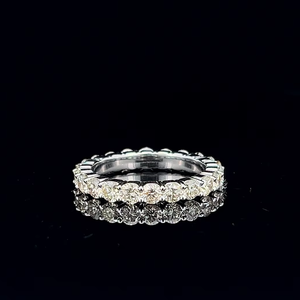 Bague pour femme en diamant naturel 10 carats, bijoux de luxe, alliance éternelle, bijoux fins, mariage, fiançailles, anniversaire - Product Image 1