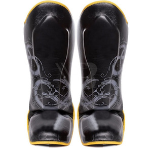 MMA <b>Boxing</b> Kickboxing Shin Guards Professional Protection Lightweight Customizable Foam Leather Pad Durable Foot & Leg Guard OEM - Product Image 1