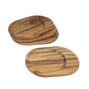 Plateaux de service ovales en bois d'acacia de haute qualité, plateaux individuels en bois pour servir des sushis, du fromage, en provenance du Vietnam - Product Image 2