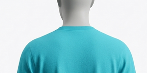 เสื้อสเวตเชิ้ตคอกลมสีเทอร์ควอยซ์สำหรับผู้ชาย ทรงปกติ ผ้าถัก 100% คอตตอน สวมใส่สบายๆ ในฤดูใบไม้ร่วง - Product Image 5