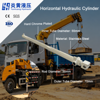 Tige de piston en acier inoxydable personnalisée de haute qualité, traitement de cylindre hydraulique horizontal pour les industries de la construction