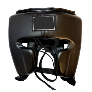 Boxing Set with Nose Bar Head Guard and <b>Strap</b> Boxing Gloves in Genuine Cowhide Leather with premium quality padding - Product Image 3