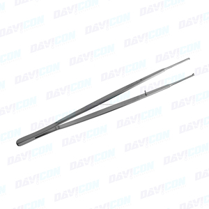Pinzas delicadas de tela torcida dentada, tejido quirúrgico y pinzas para secar, 1x2 dientes, 7 pulgadas - Product Image 2