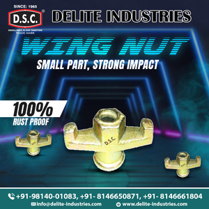 Tuerca de mariposa Delite de 16 mm de acero de alta resistencia para encofrados de hormigón, tuerca de mariposa para construcción de trabajo pesado de la India - Product Image 5